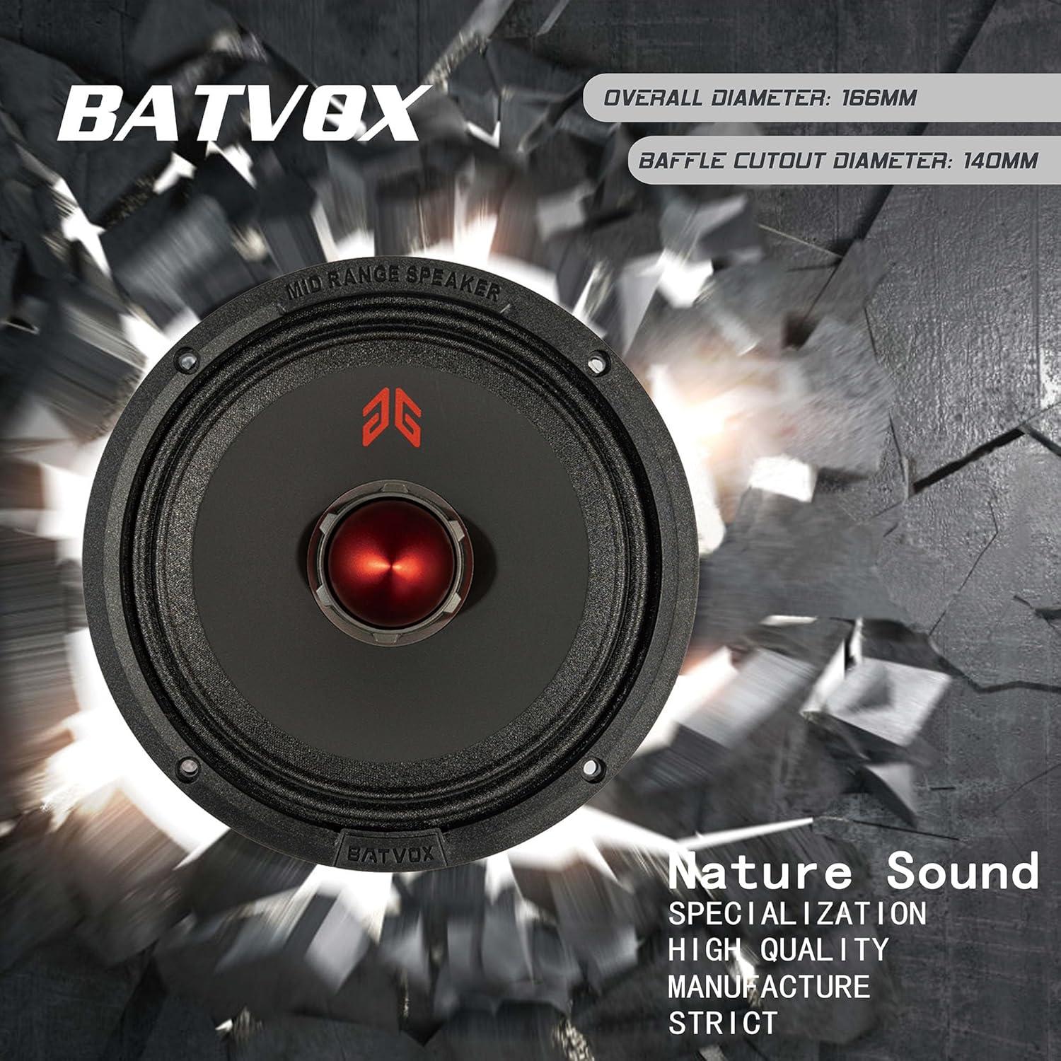 Altavoces de Audio Guooreat MX65E1 6.5" 400W Negro (2 Pzs)