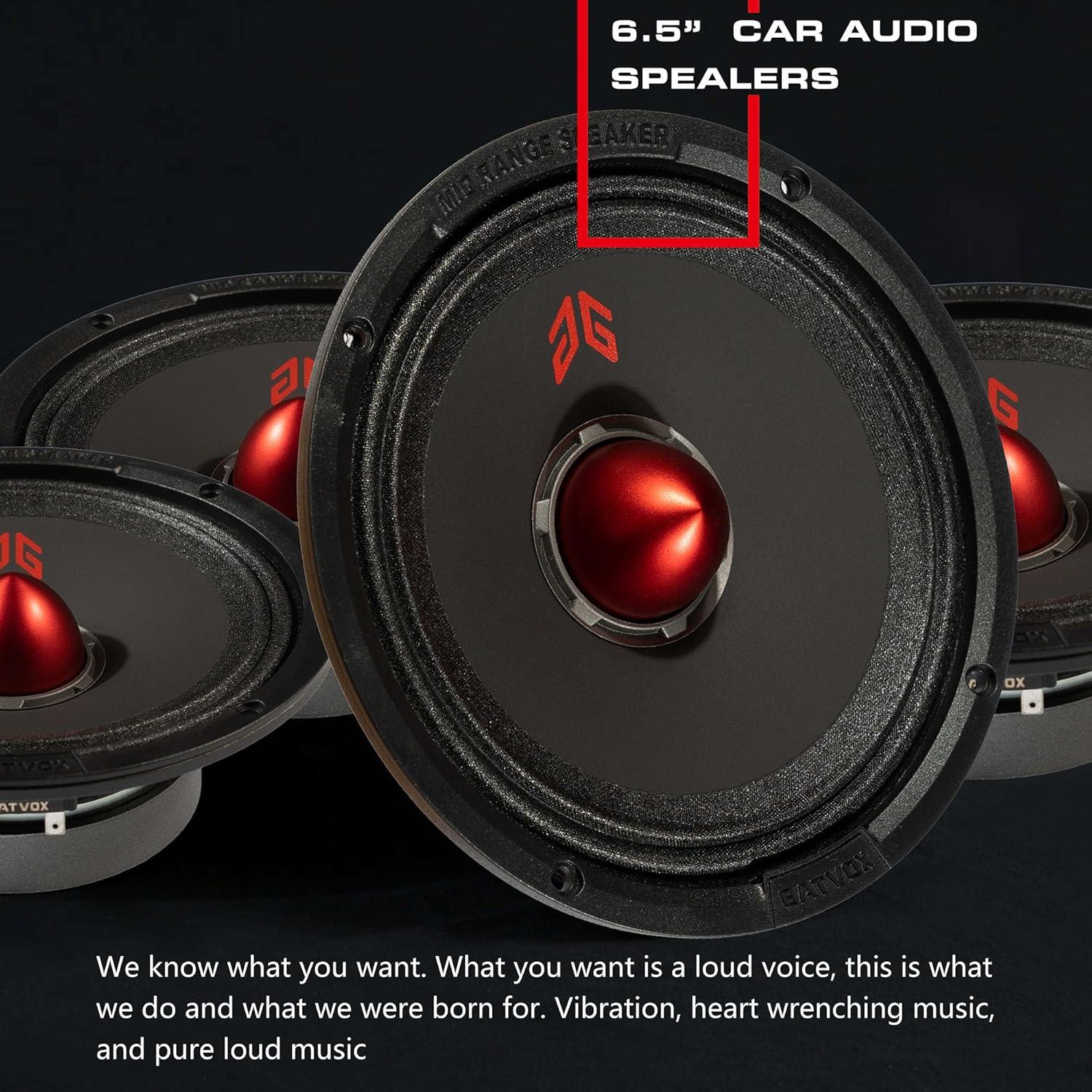 Altavoces de Audio Guooreat MX65E1 6.5" 400W Negro (2 Pzs)