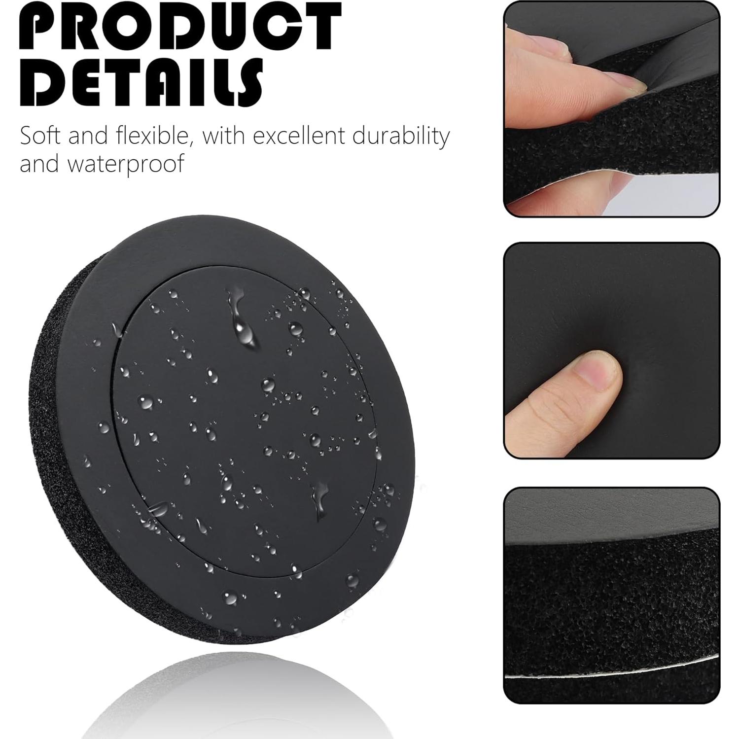 4 Anillos de Espuma para Altavoces 6.5" Carleef - Mejora Sonido