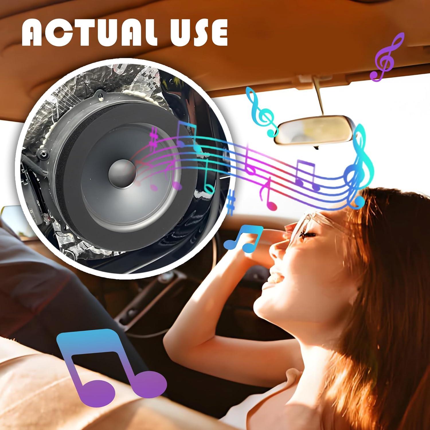 4 Anillos de Espuma para Altavoces 6.5" Carleef - Mejora Sonido