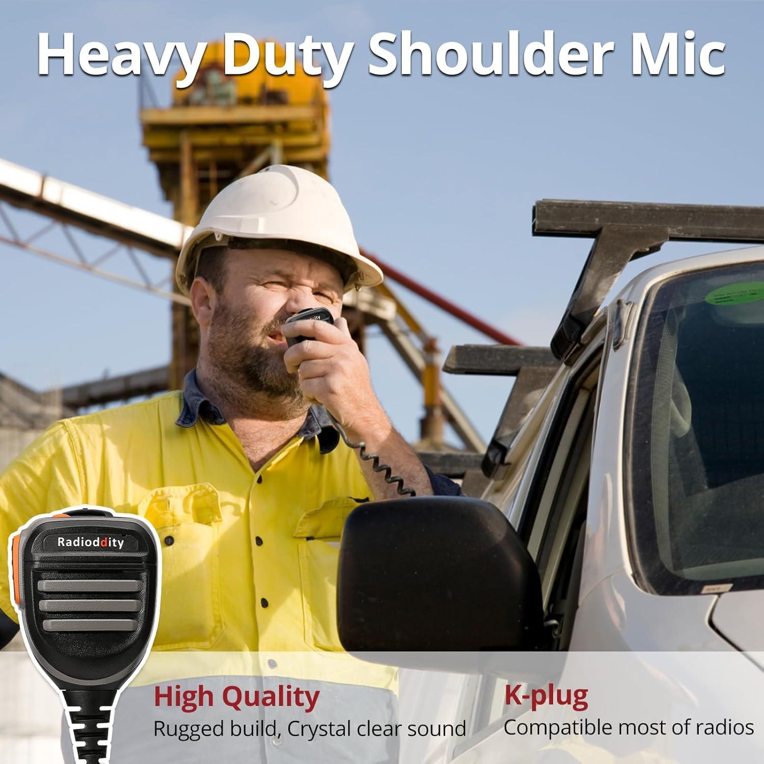 Radio de Mano GMRS Radioddity GM-30 con 2 Baterías y Micrófono