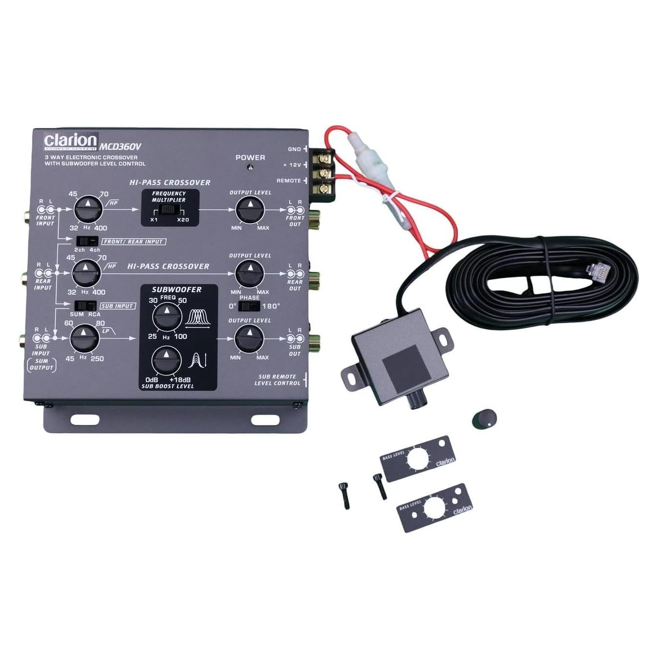 Crossover Electrónico Clarion MCD360V 3 Vías 6 Canales RCA