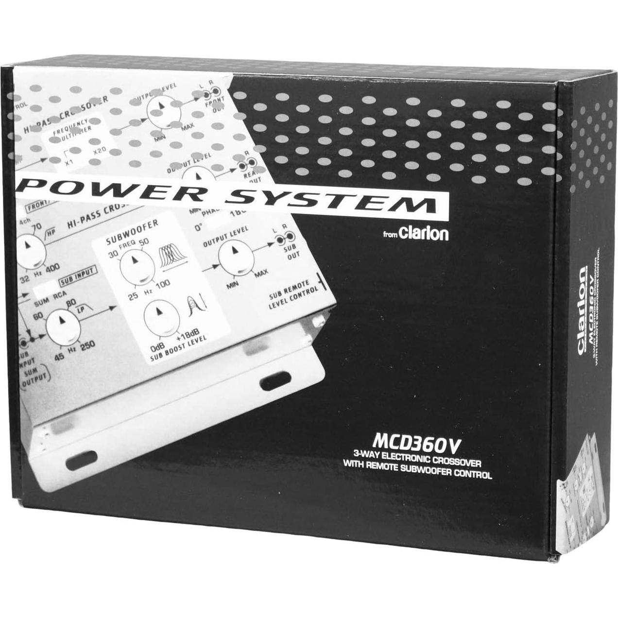 Crossover Electrónico Clarion MCD360V 3 Vías 6 Canales RCA