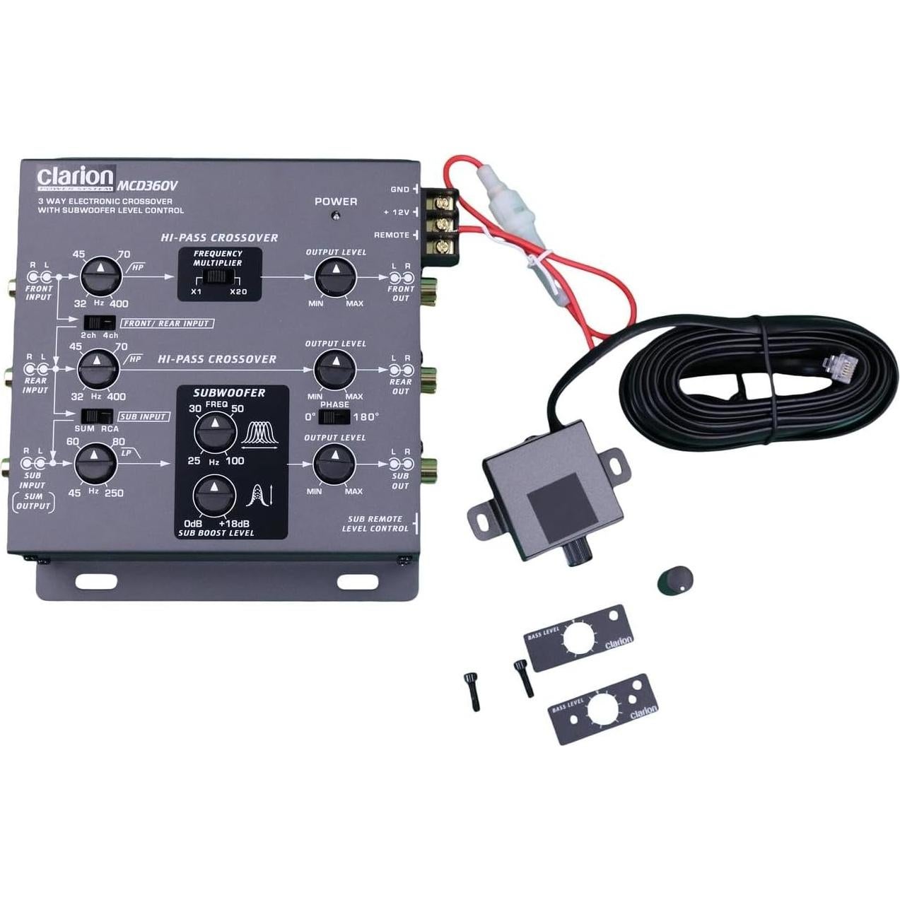 Crossover Electrónico Clarion MCD360V 3 Vías 6 Canales RCA