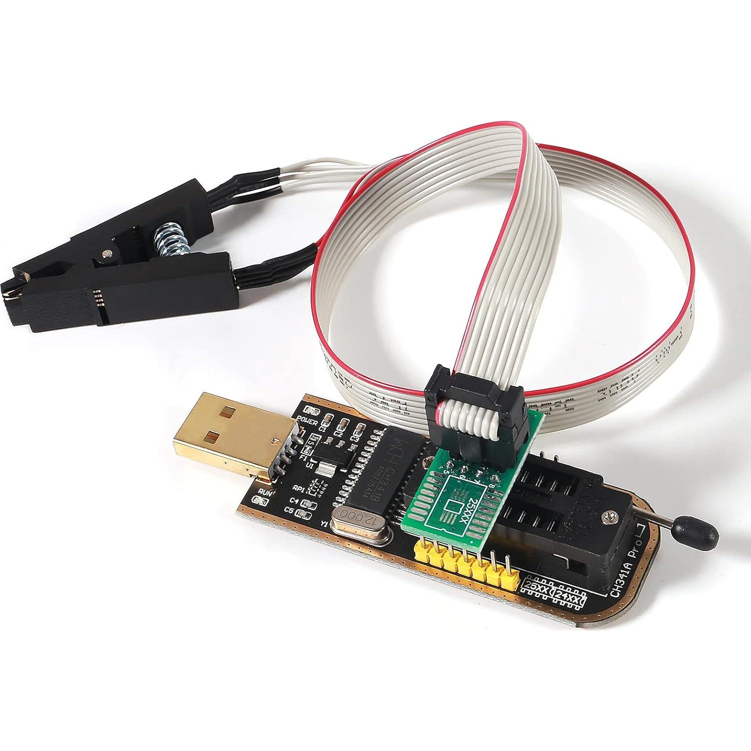 Programador USB EEPROM Flash BIOS CH341A + Adaptador 1.8V