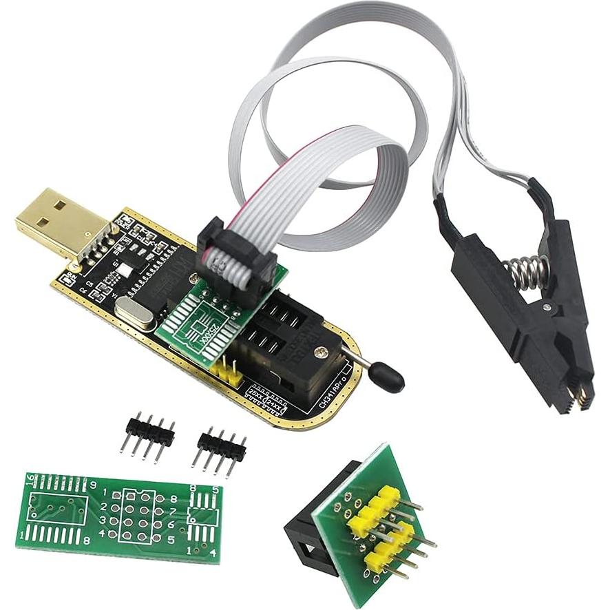 Clip de Programación SOP8 KeeYees + Programador USB CH341A