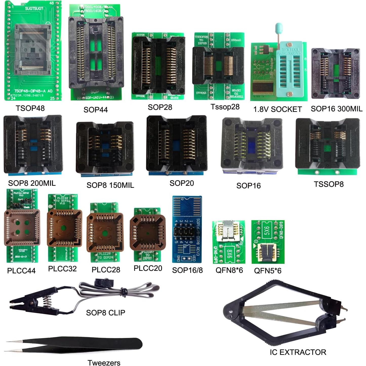 Adaptador de Programación Universal 18PCS SUGTSUGT TSOP SOP