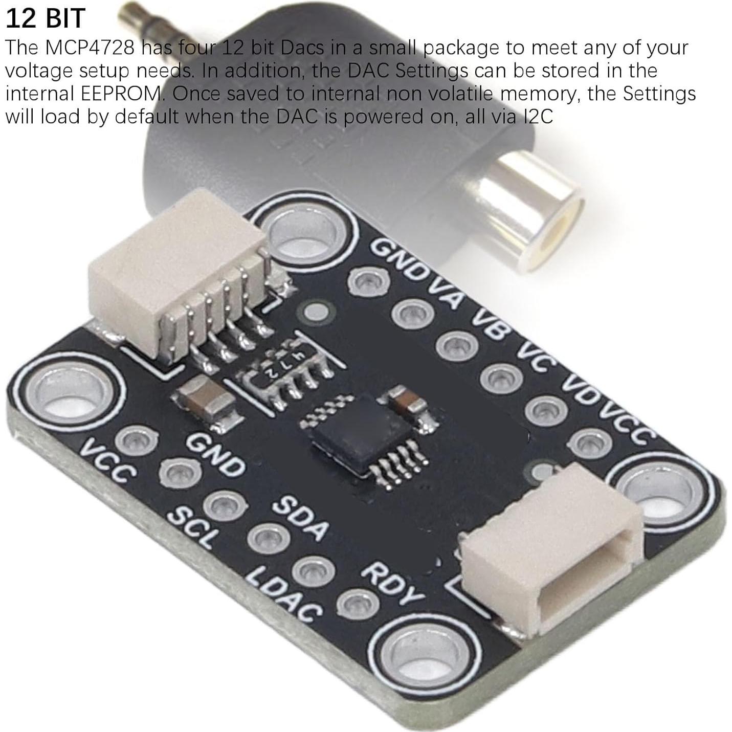Módulo Convertidor Digital a Analógico Cuádruple Yosoo 12-Bit