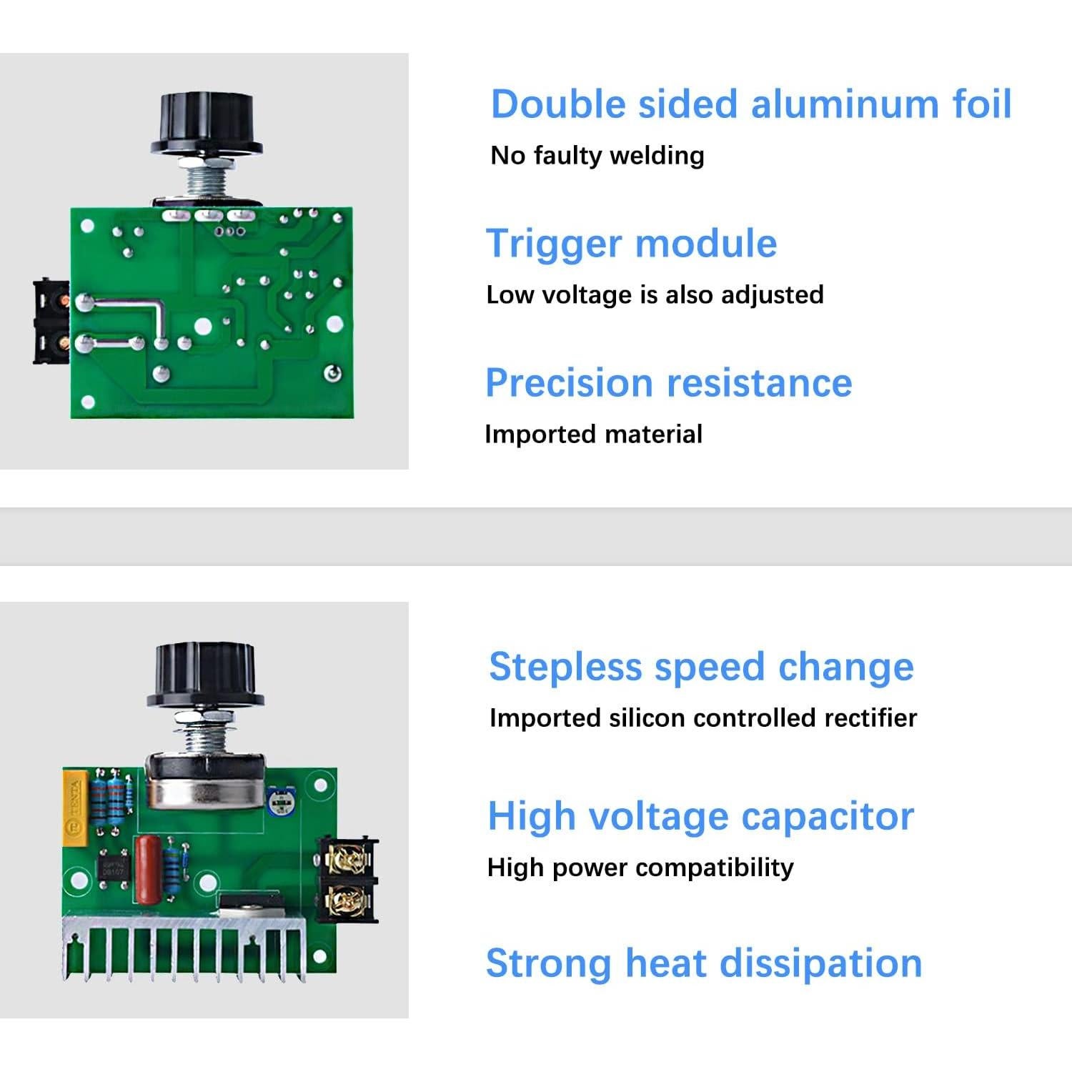 Controlador de Velocidad Variable AC SDRGEEK 4000W 15A 220V