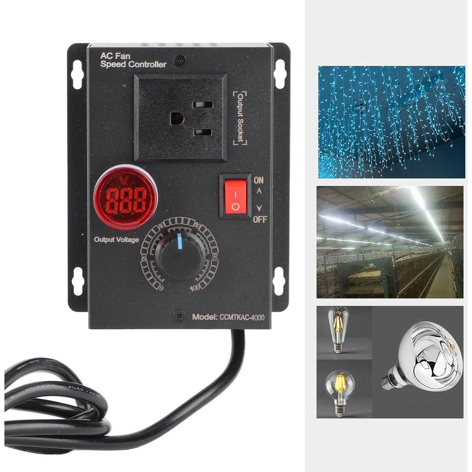 Controlador de Velocidad Variable Naroote 4000W 110-240V