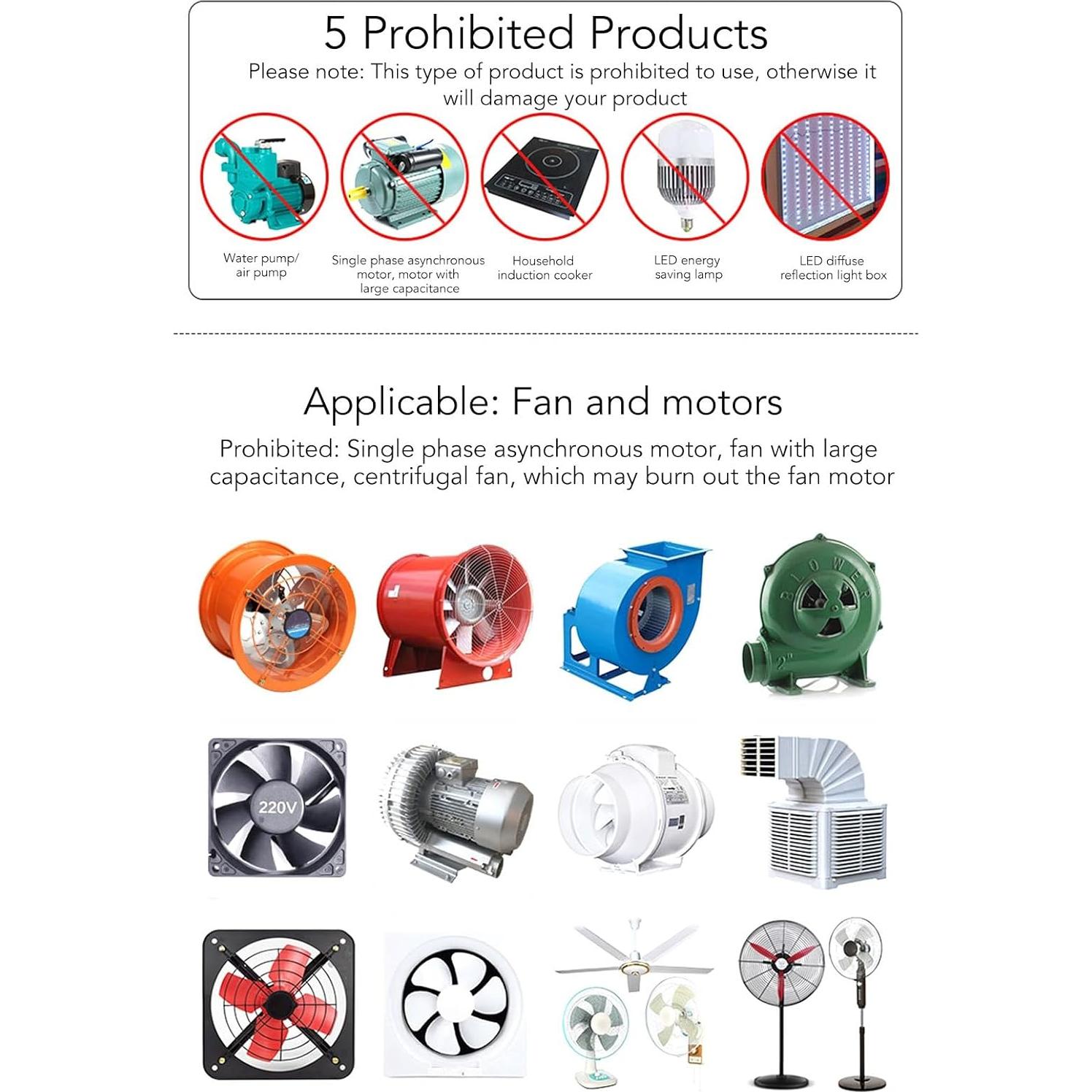 Controlador de Velocidad Variable Naroote 4000W 110-240V