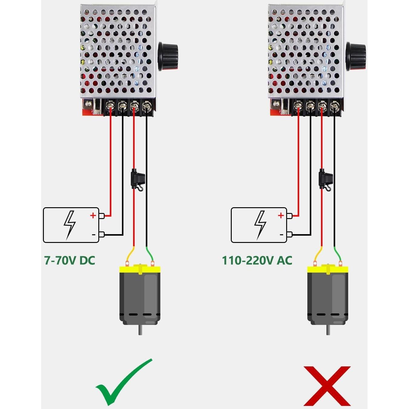 Controlador de Velocidad Motor DC PWM 30A 7-70V Shenzhen