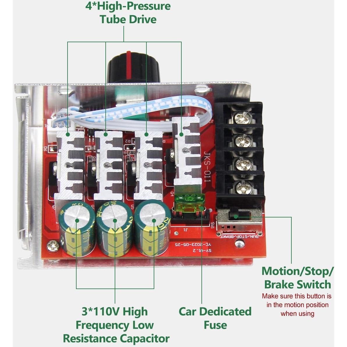 Controlador de Velocidad Motor DC PWM 30A 7-70V Shenzhen