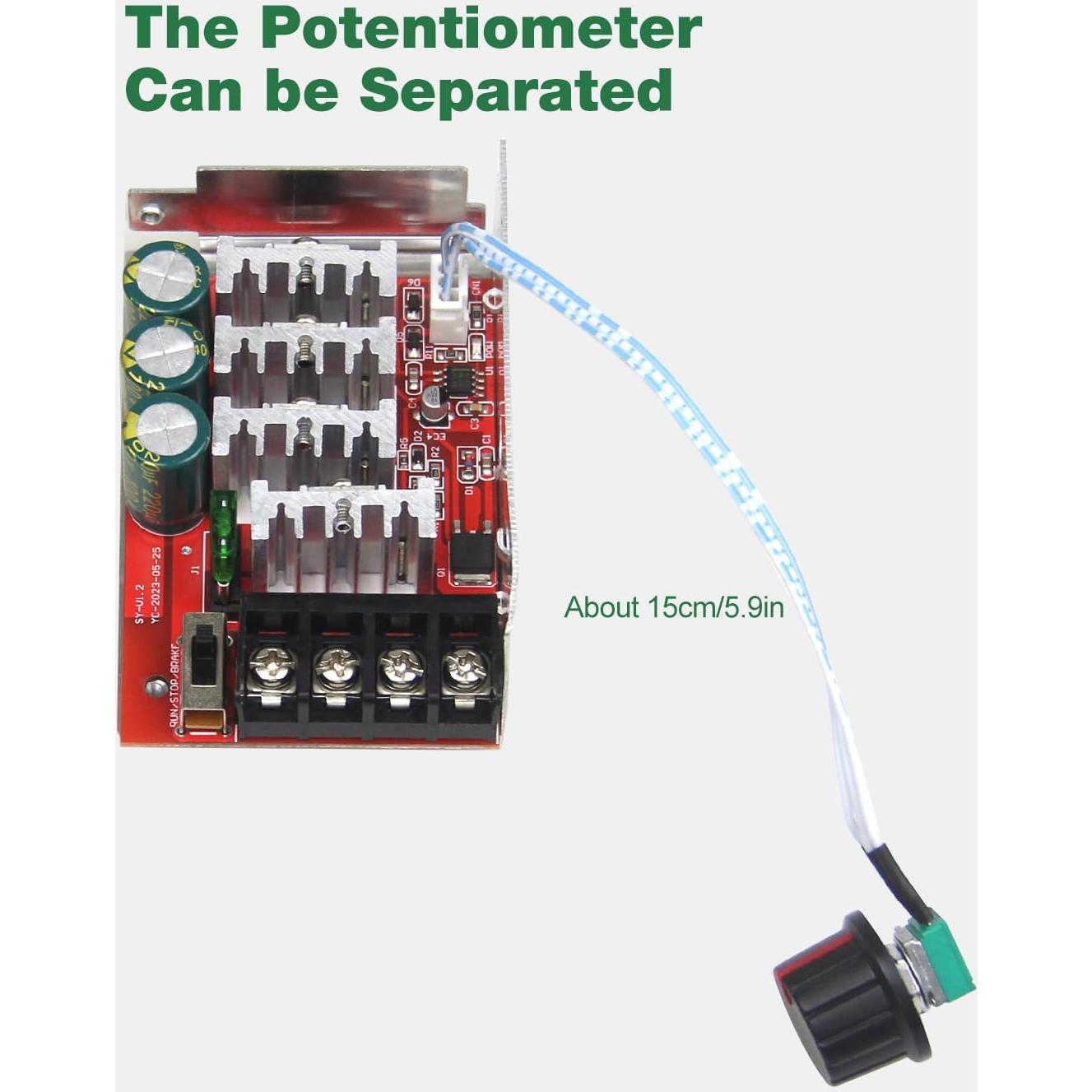 Controlador de Velocidad Motor DC PWM 30A 7-70V Shenzhen
