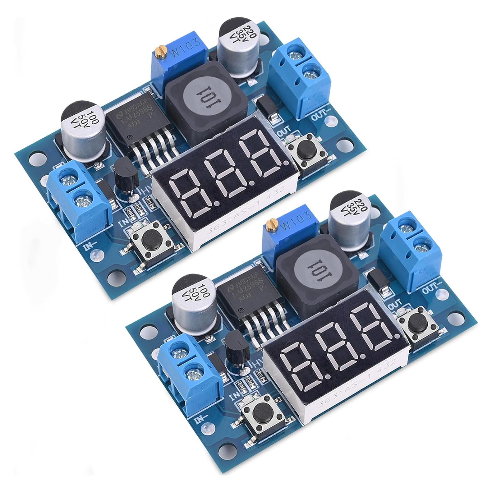 Módulo Convertidor Buck DC-DC Ajustable LM2596 2PCS