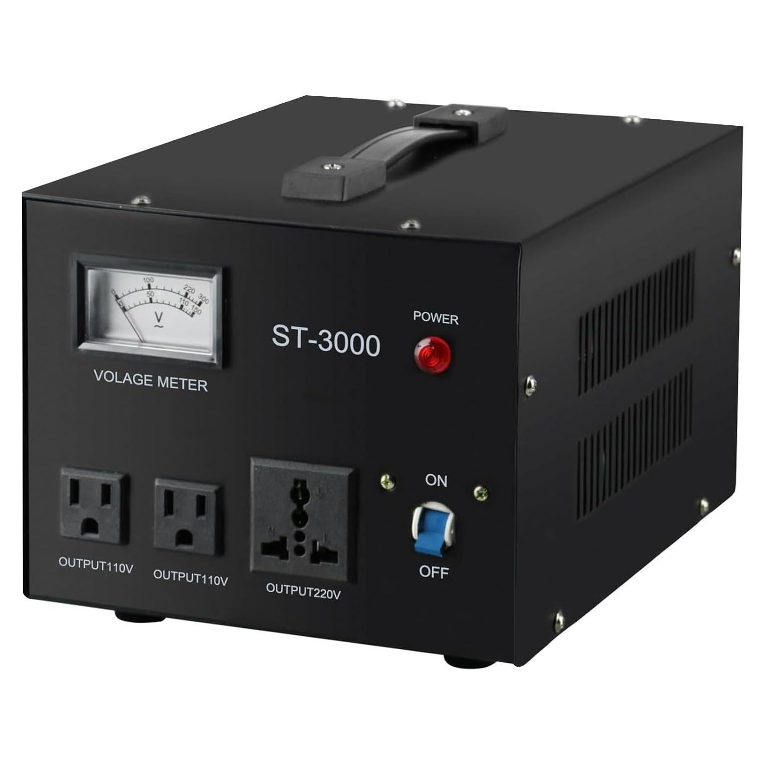 Convertidor Regulador de Voltaje YaeCCC ST-3000 110V/220V