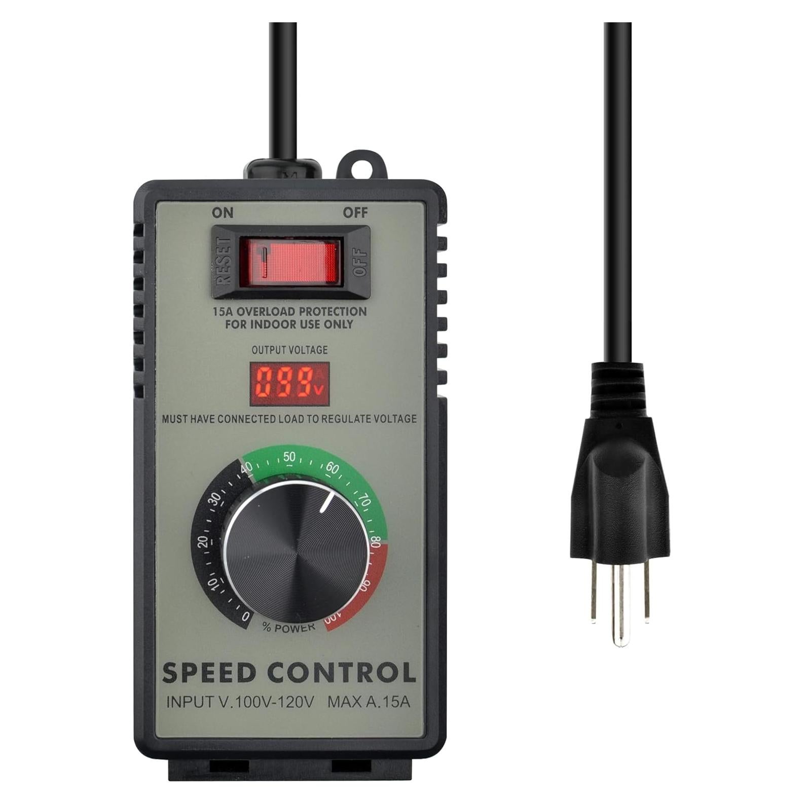 Controlador de Velocidad de Motor AC Mateell 15A Ajustable