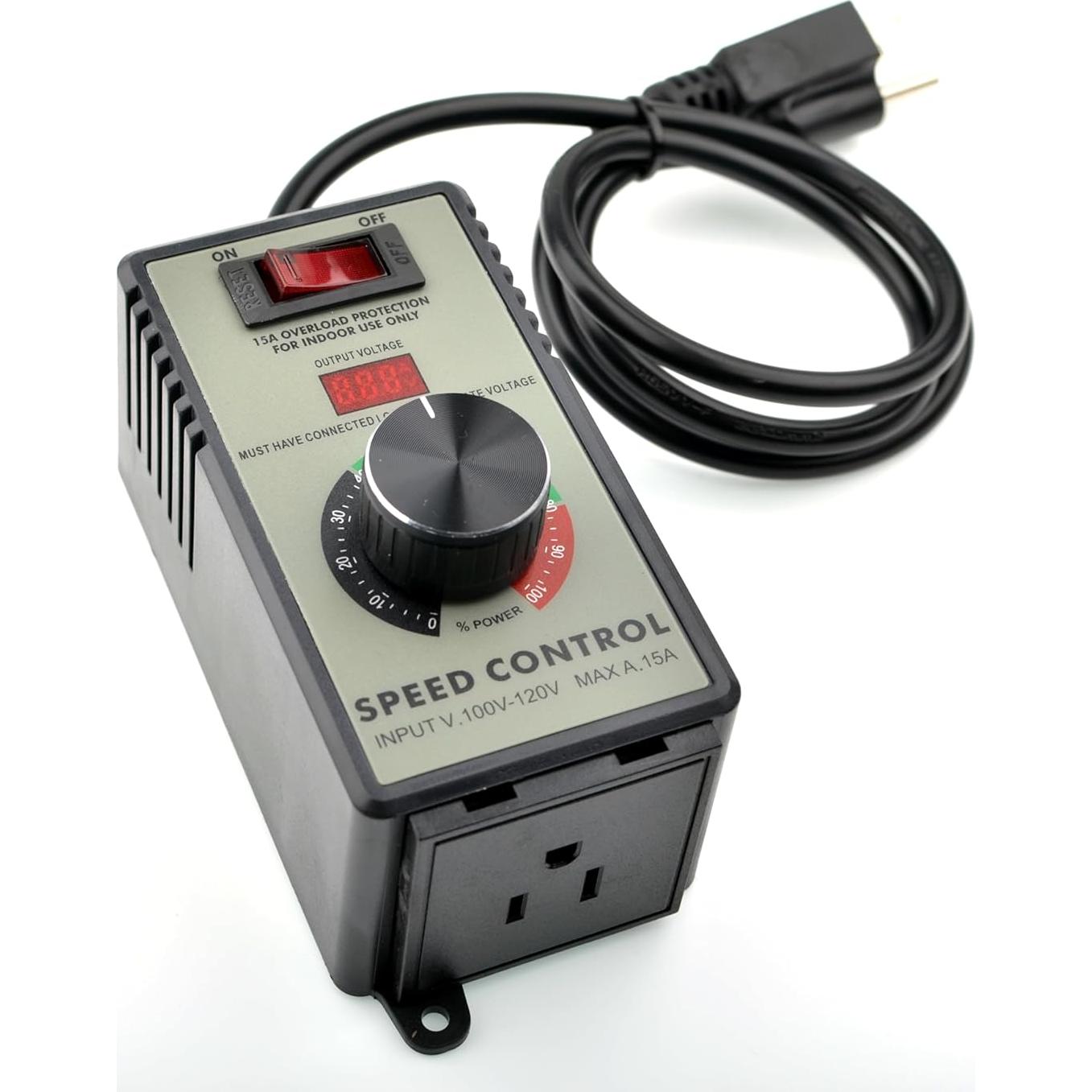 Controlador de Velocidad de Motor AC Mateell 15A Ajustable