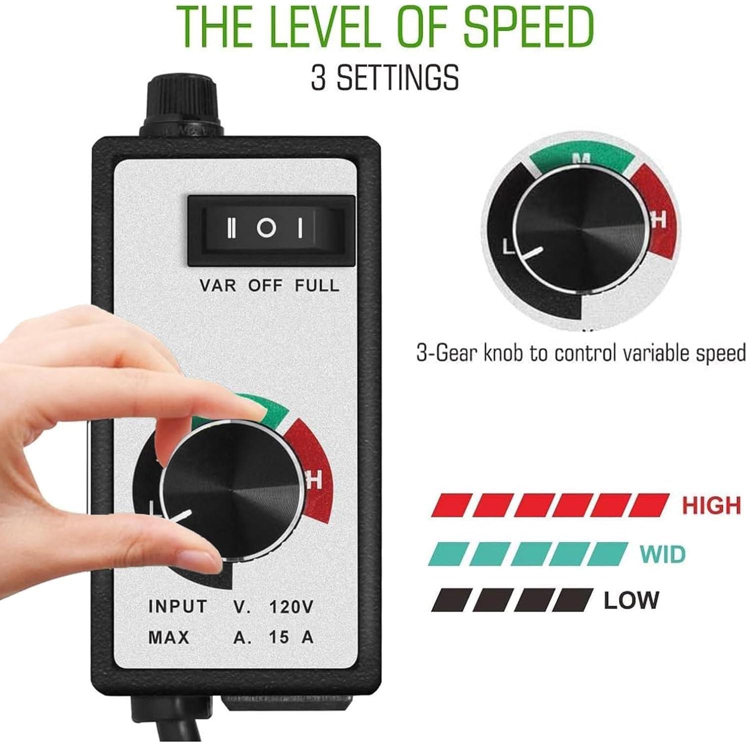 Controlador de Velocidad de Ventilador CDMALL 15A 1500W AC