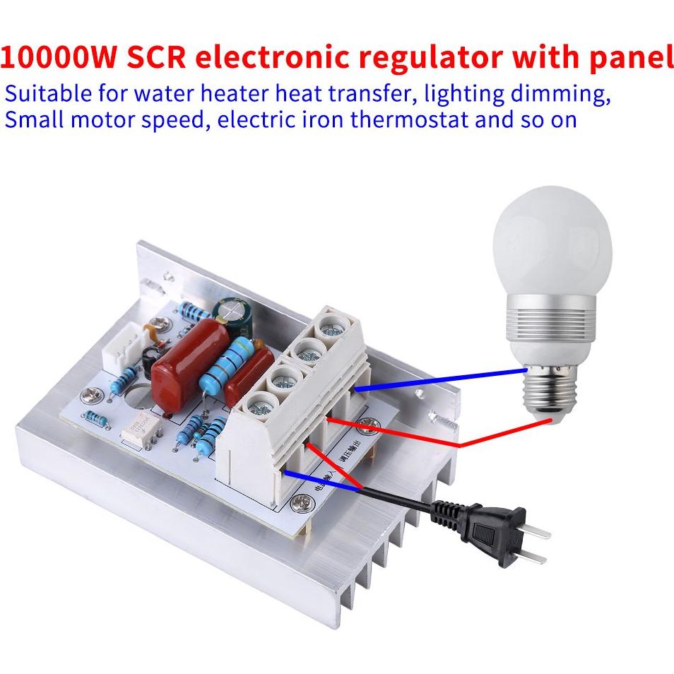 Controlador de Velocidad Digital YWBL-WH 10000W 220V 80A