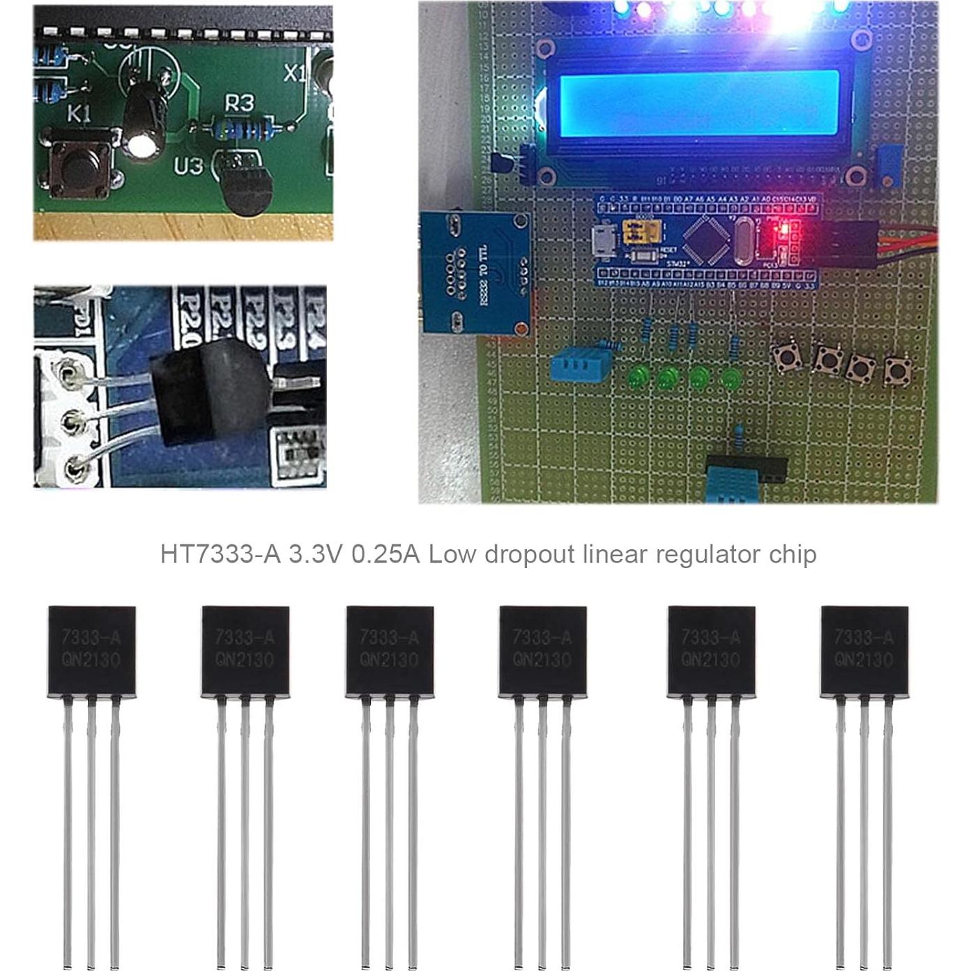 Regulador de Voltaje LDO 3.3V 0.25A SING F LTD HT7333-A 20pcs