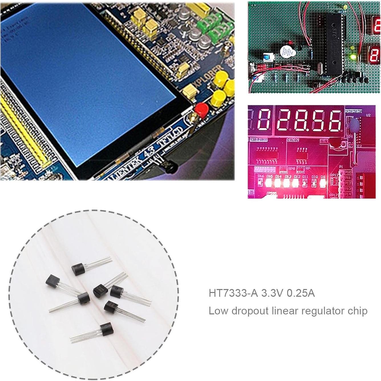 Regulador de Voltaje LDO 3.3V 0.25A SING F LTD HT7333-A 20pcs