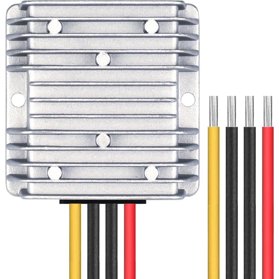 Convertidor DC 8V-40V a 12V 10A Cllena Regulador Impermeable