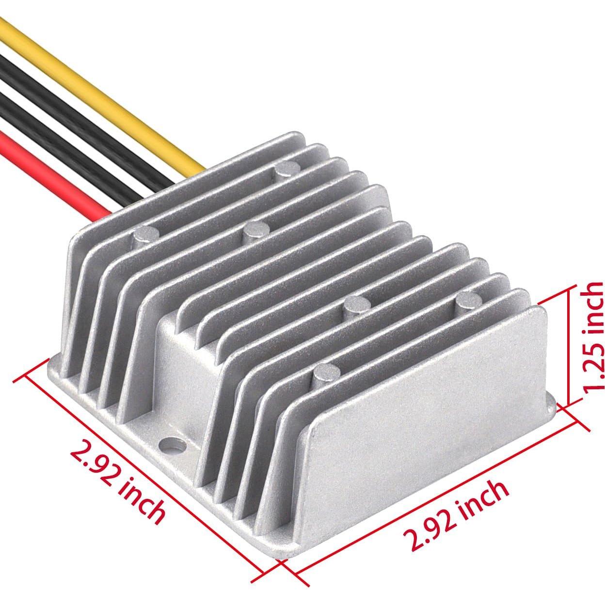 Convertidor DC 8V-40V a 12V 10A Cllena Regulador Impermeable