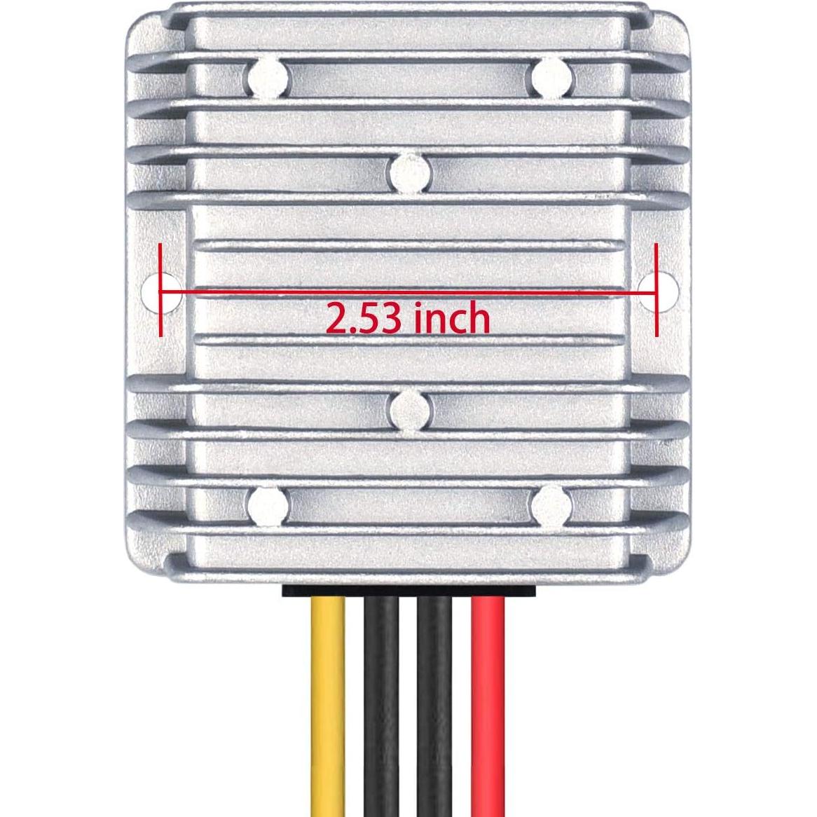 Convertidor DC 8V-40V a 12V 10A Cllena Regulador Impermeable