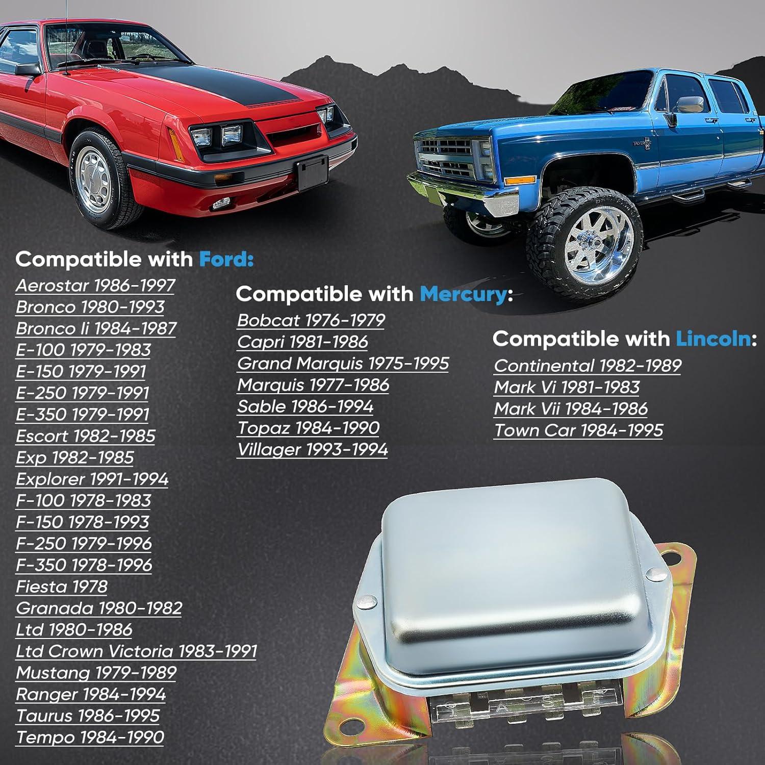 Regulador de Voltaje AFD6001 para Ford y Lincoln 12V