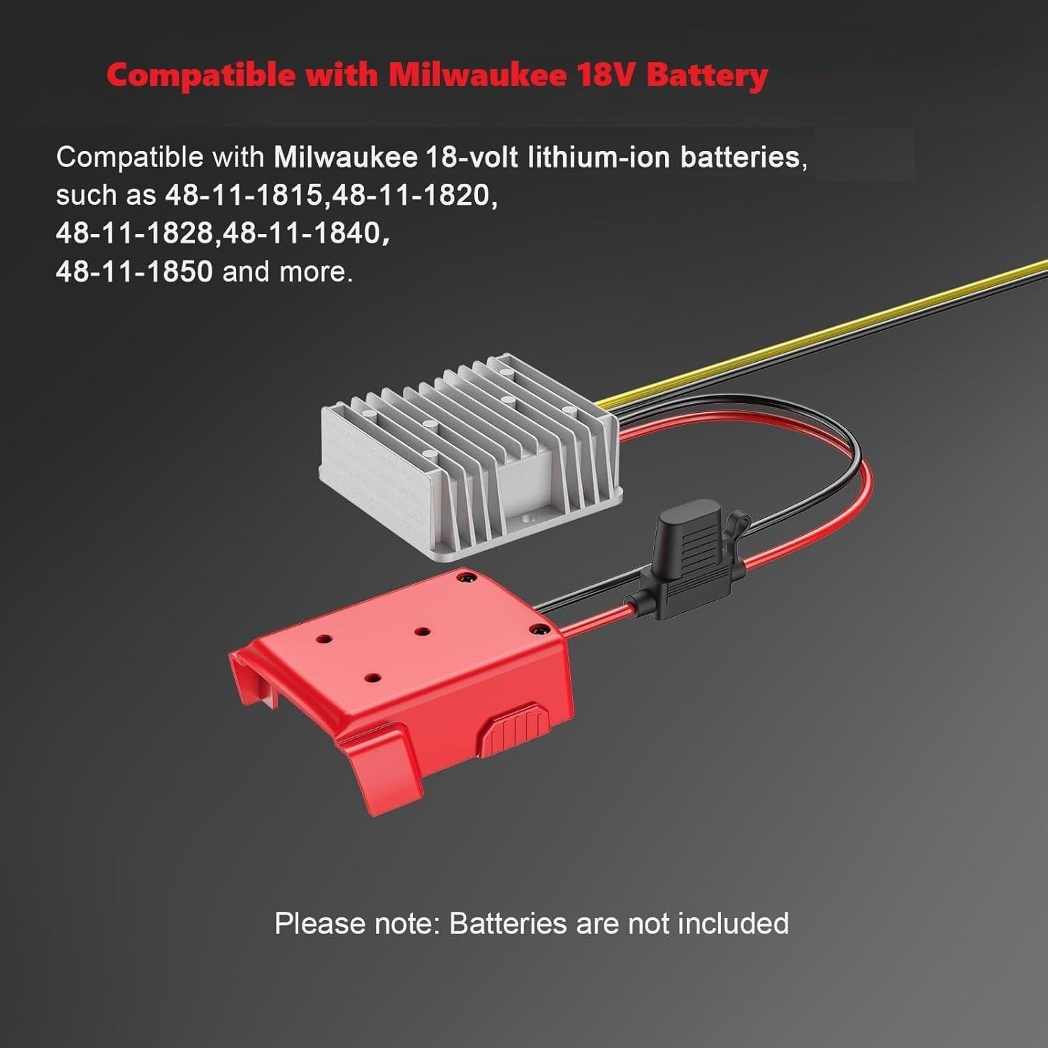 Convertidor de Voltaje Azocek 18V a 12V 20A con Fusible