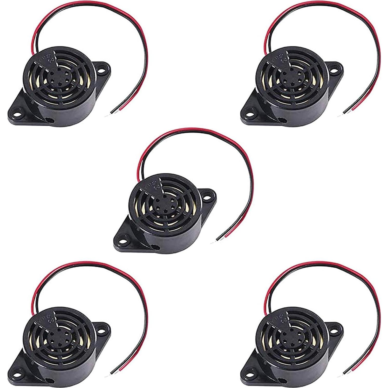 5 Zumbadores Piezoeléctricos UMLIFE SFM-27 3-24V Alarma Sonido