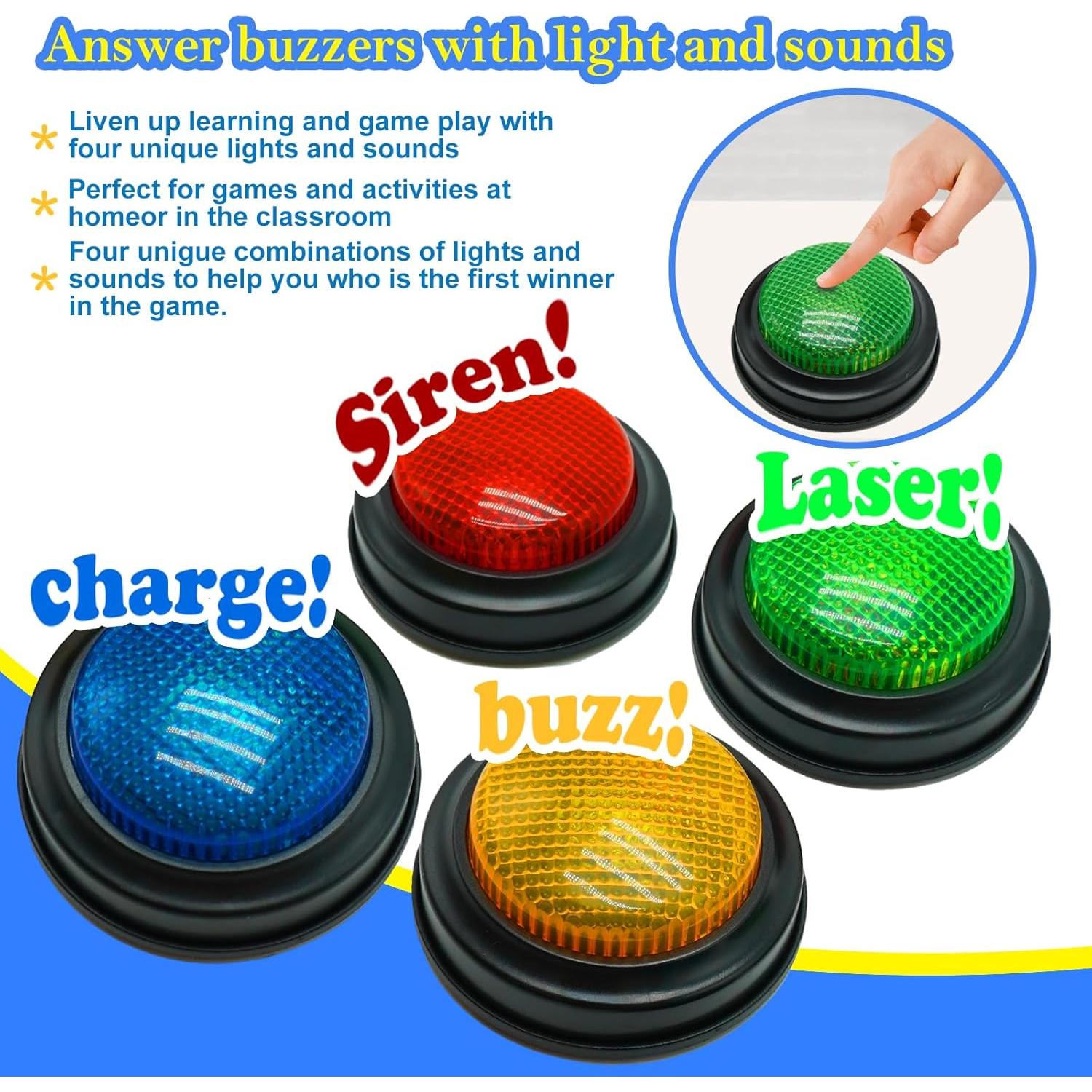 Paquete de 8 Timbres de Respuesta Gelabur con Sonido y Luz