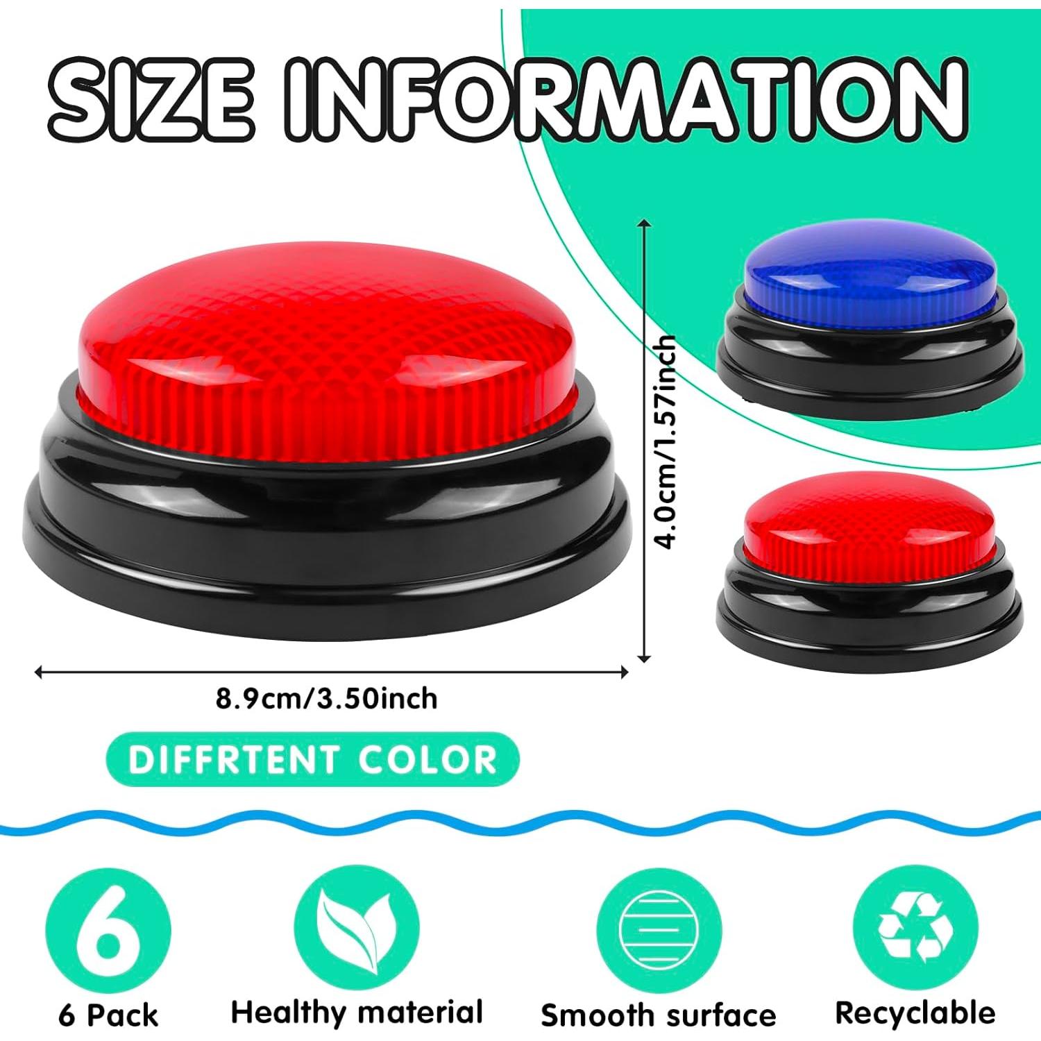 Juego de 6 Zumbadores BEAN LIEVE con Sonido y Luz - Aula