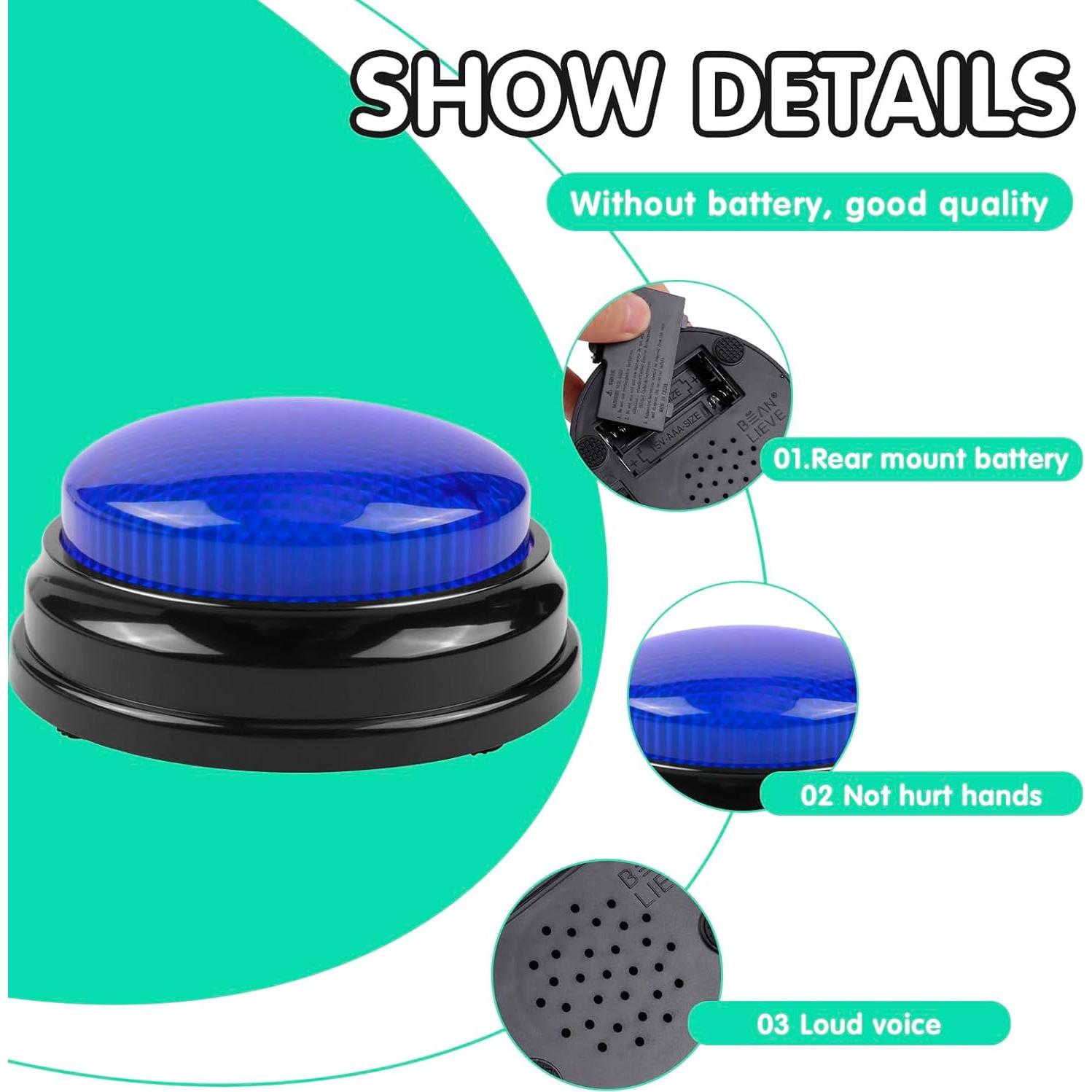 Juego de 6 Zumbadores BEAN LIEVE con Sonido y Luz - Aula