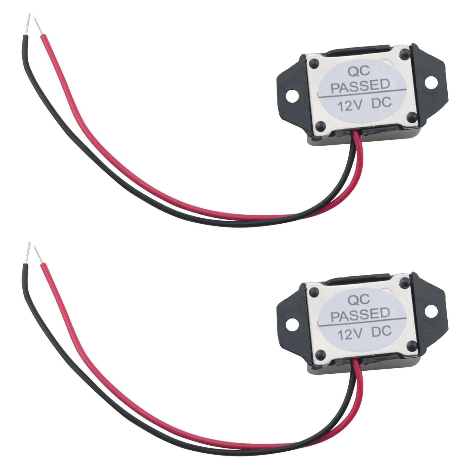 Buzzer Electrónico Piezo 12V CHENJIN 2 Piezas 400Hz