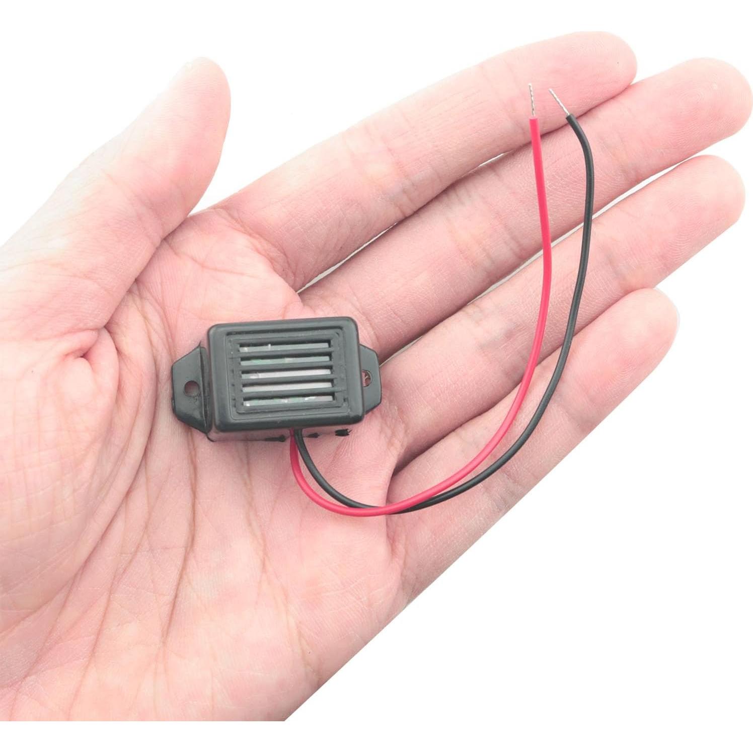 Buzzer Electrónico Piezo 12V CHENJIN 2 Piezas 400Hz