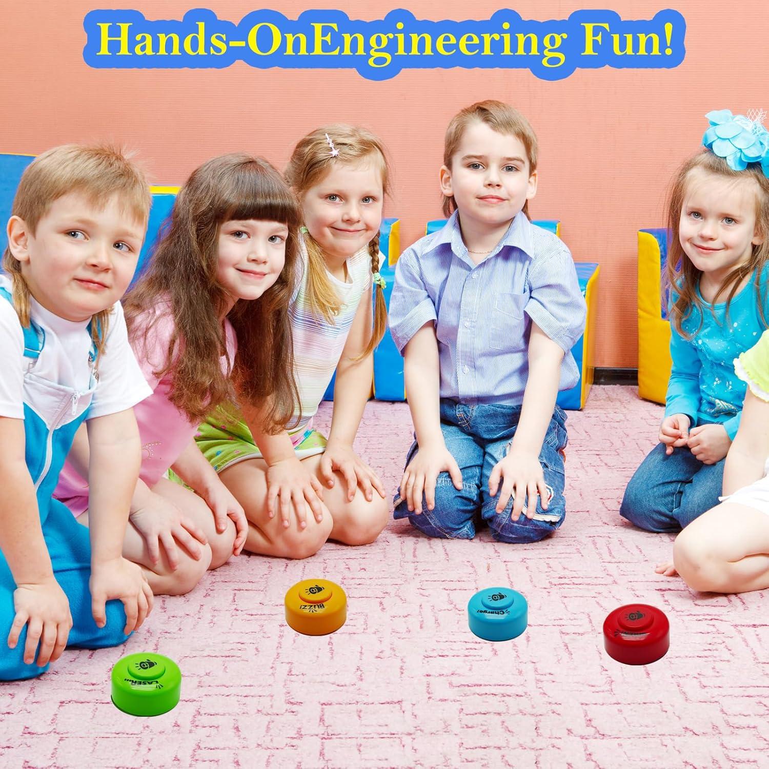 Juego de 4 Timbres de Respuesta Gelabur para Aula y Juegos