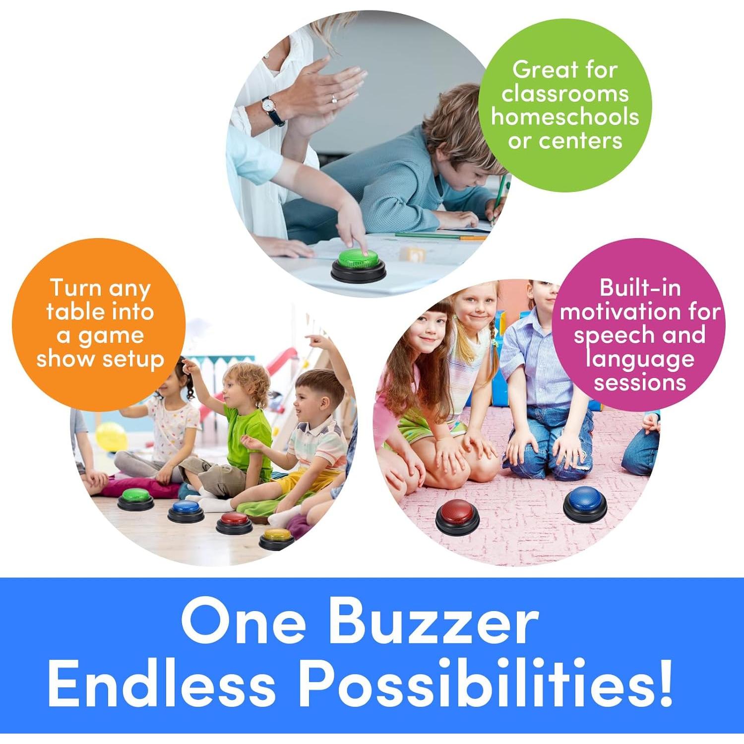 Conjunto de 8 Timbres Interactivos SHANTOU KELEZHI 0.67 kg