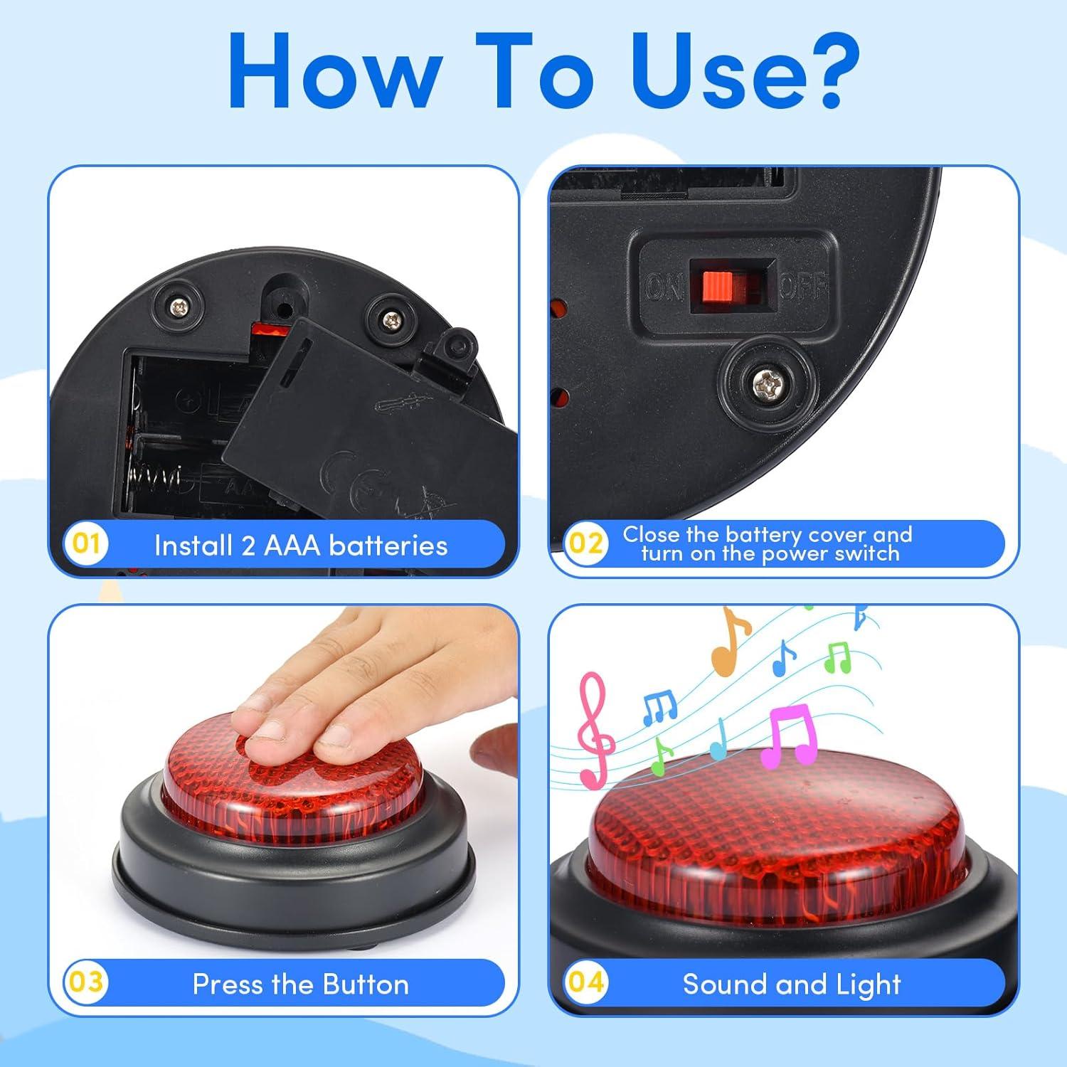 Conjunto de 8 Timbres Interactivos SHANTOU KELEZHI 0.67 kg