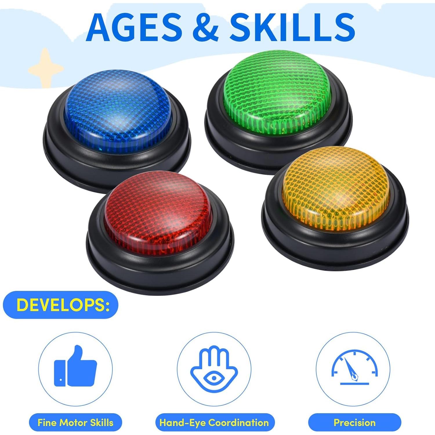 Conjunto de 8 Timbres Interactivos SHANTOU KELEZHI 0.67 kg