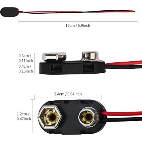 Alarma Electrónica Piezo 110dB ShangHJ 6 Pcs + Clip 9V