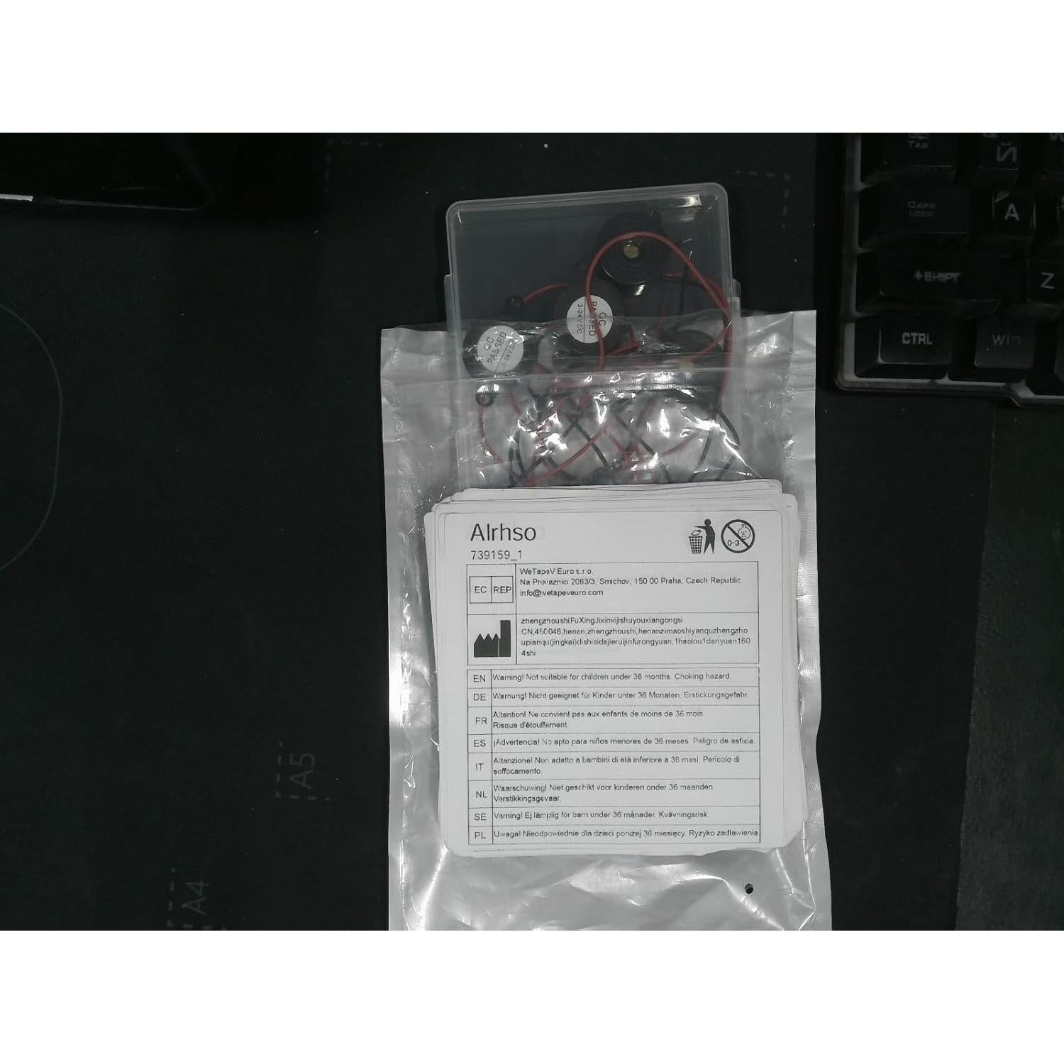 Zumbador Piezoeléctrico Activo Alrhso 3-24V 85dB 10 Pcs