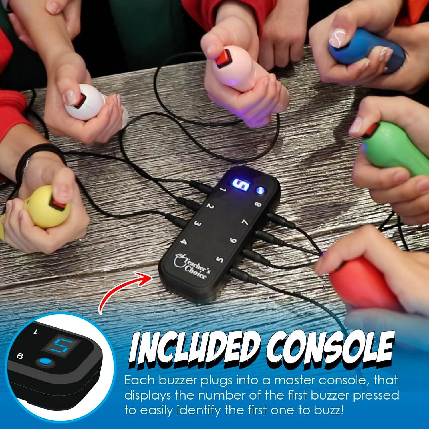 Sistema de Juego Portátil Teacher's Choice con 8 Buzzers LED