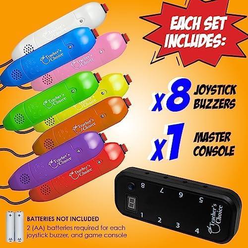 Sistema de Juego Portátil Teacher's Choice con 8 Buzzers LED
