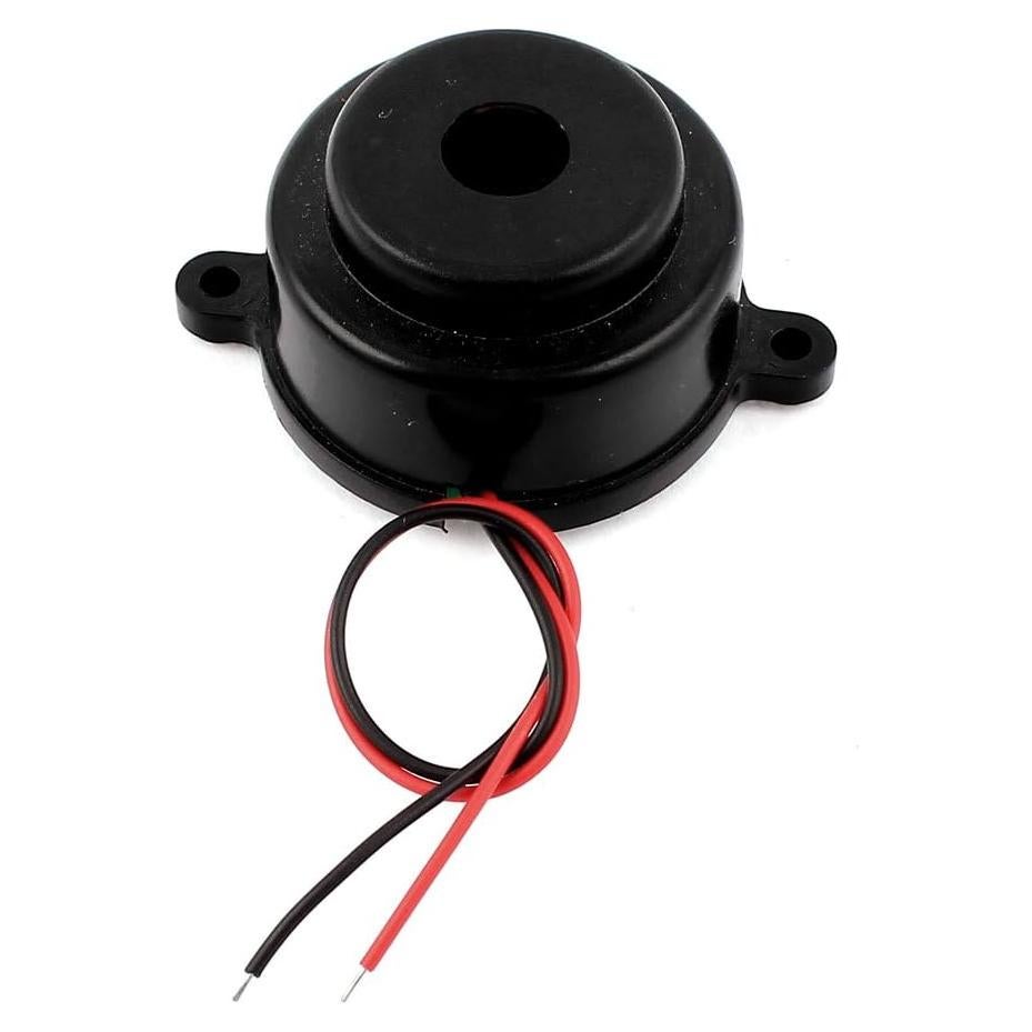 Zumbador de Alarma Electrónica uxcell 24V CC Sonido Discontinuo