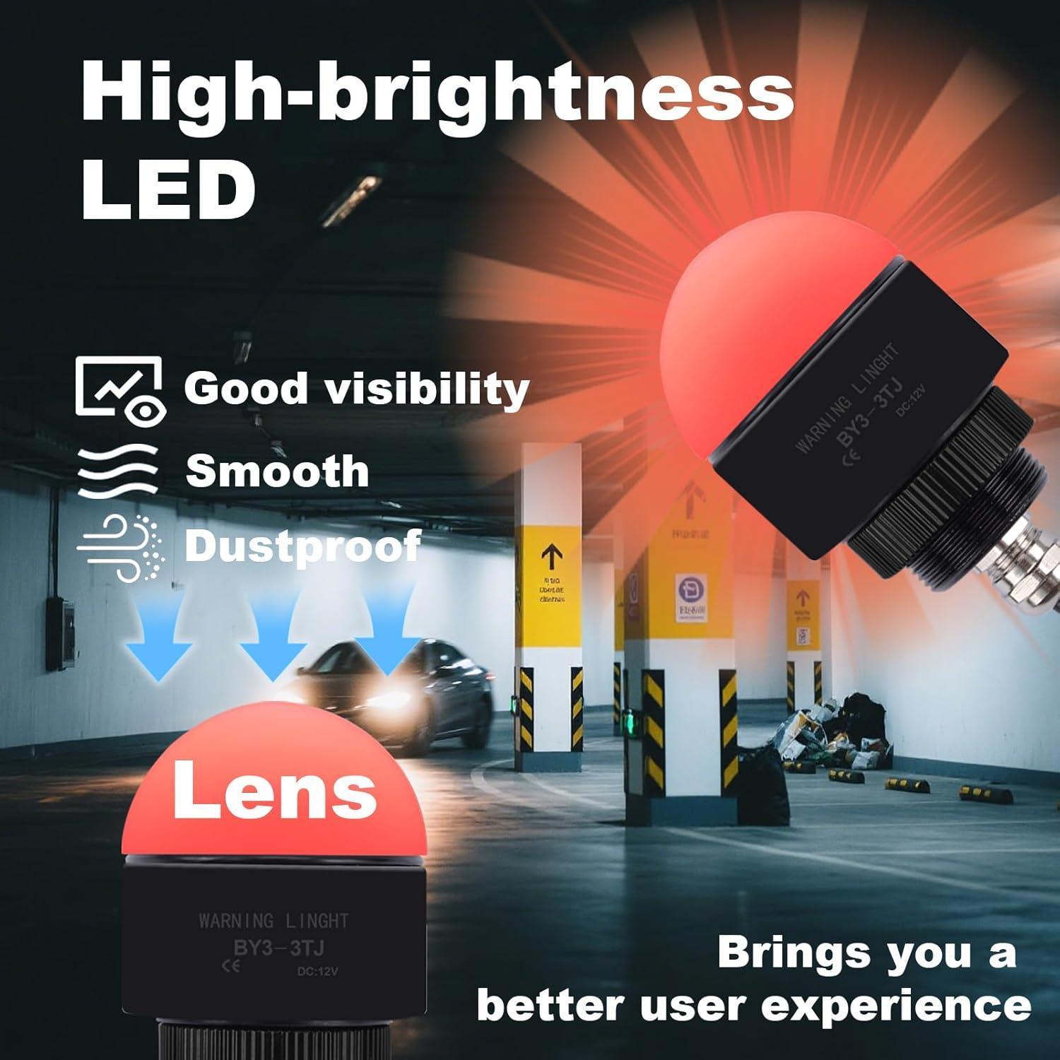 Luz de Advertencia LED 12V Enshute con Zumbador 3 Colores