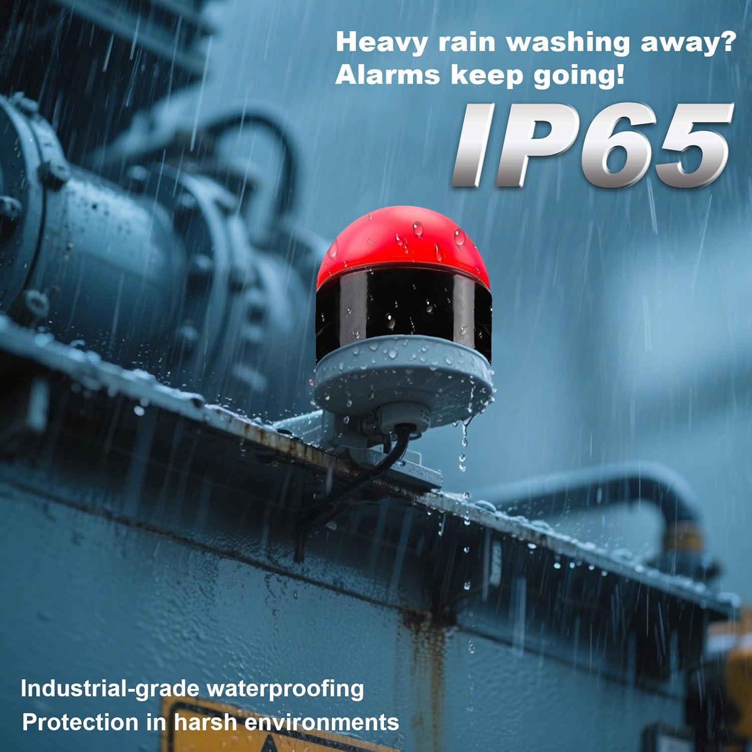 Luz de Advertencia LED 12V Enshute con Zumbador 3 Colores