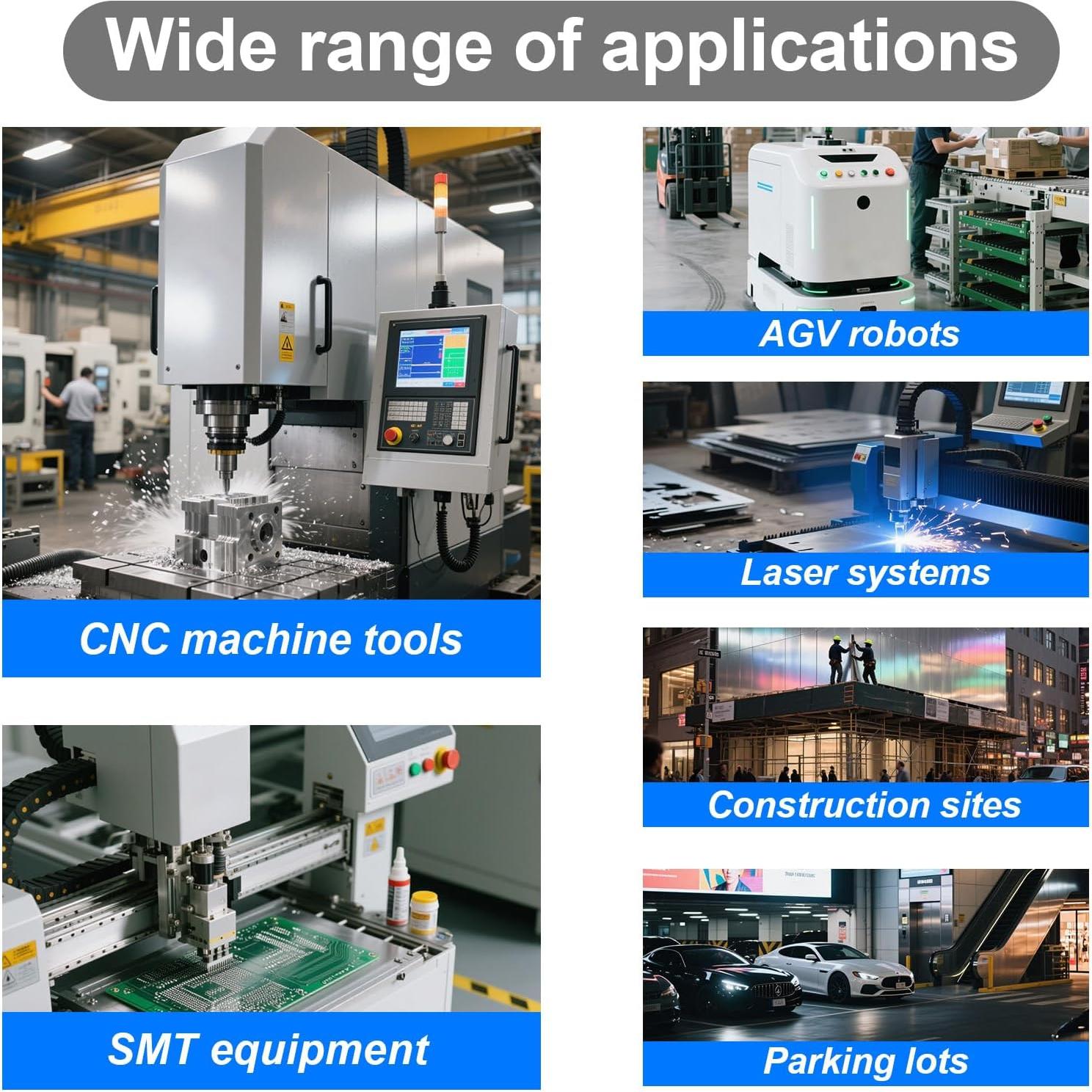 Luz de Advertencia LED 12V Enshute con Zumbador 3 Colores