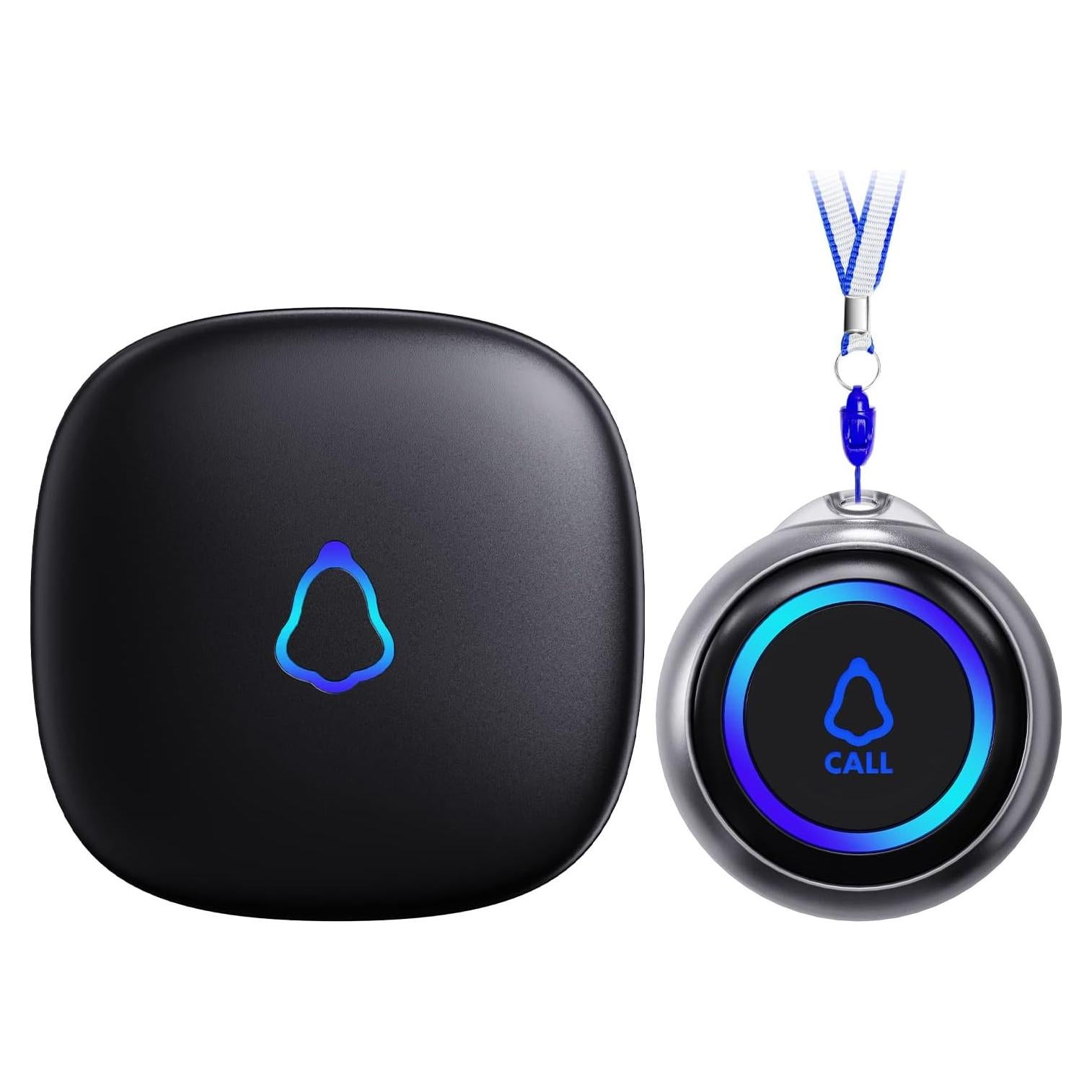 Buscador de Cuidador STECHRO Inalámbrico 1 Receptor + 1 Botón SOS